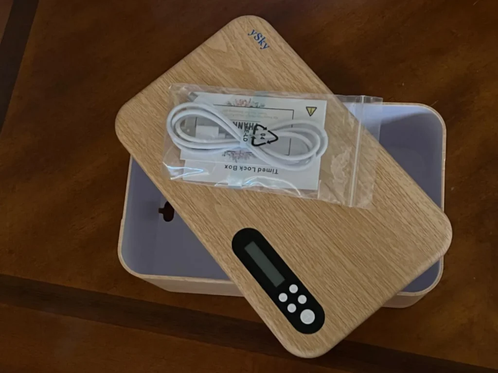 Safe Timed Lock Box, Phone Lock Box with Timer Unplug from Phones