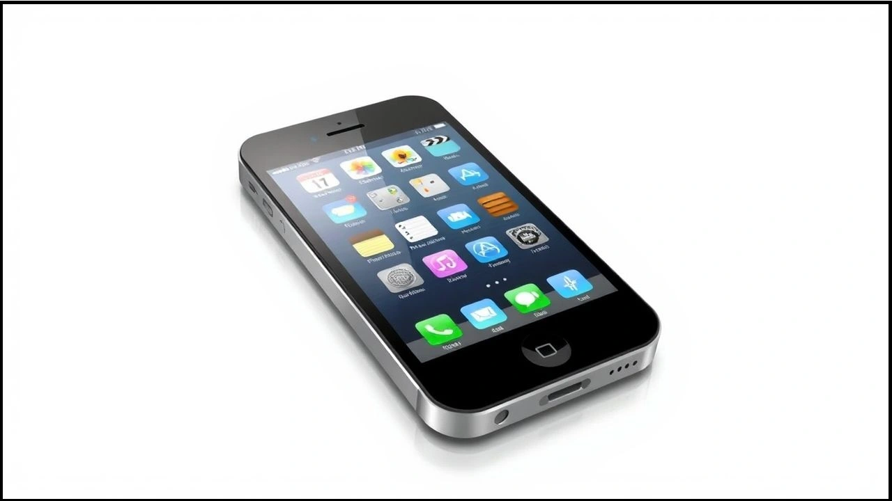 The first generation Apple iPhone, which revolutionized the mobile phone industry and introduced the concept of an all-in-one entertainment device.